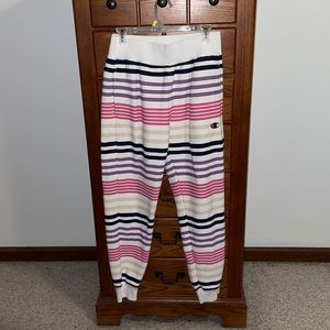 Striped Champion Sweatpants